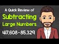 Subtracting Large Numbers Without a Calculator