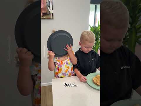 Adorable Boy Shares Toast With His Sister ?