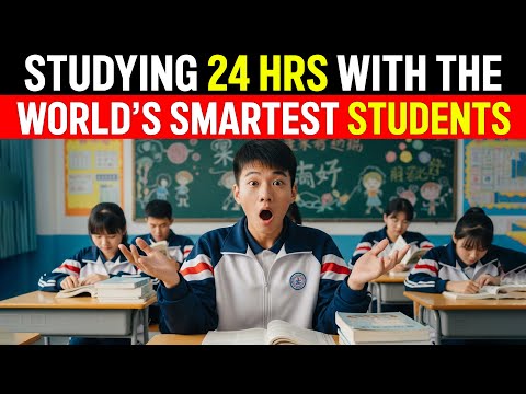 Studying 24HOURS with WORLD'S SMARTEST STUDENTS