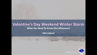 Valentines Day Storm Update (Feb. 13 2021)