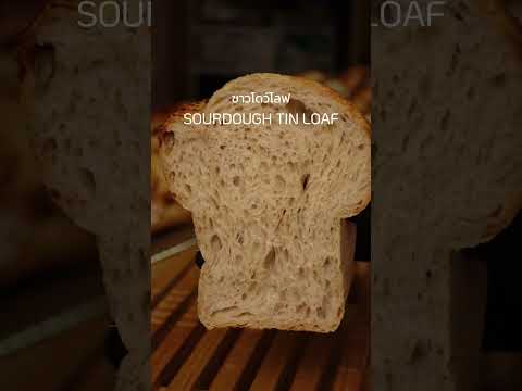 ฝึกทำSOURDOUGHแบบโลฟทําขนมปังขนมปังขนมซาวโดว์sourdoughbread