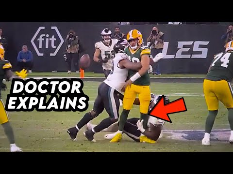 Jordan Love Knee Pop Injury on Last Play of Game - Doctor Explains