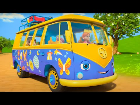 Let's Ride to the Beach with Wheels on the Bus + More Vehicle Songs for Babies