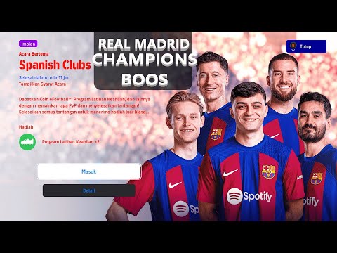 SPANYOL CLUB EVENT EFOOTBALL PLAYER VS PLAYER 2024🔴LIVE | eFootball™