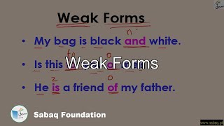 Weak Forms