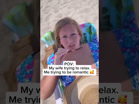 I was just trying to help 🏖️😉 • • #marriage #married #husbandandwife #husband #wife #couplecomedy