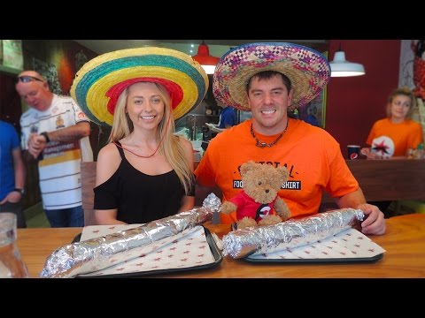 Zapatista's "Belly Buster" Burrito Challenge w/ @KateOvens1 in Newcastle, England!!