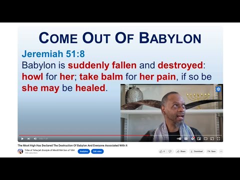 The Most High Has Declared The Destruction Of Babylon And Everyone Associated With It