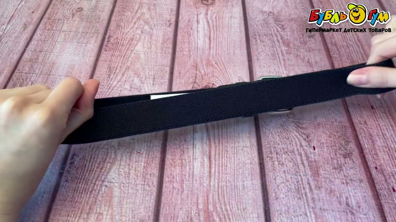 Ремень Lanson Kids с текстильной частью синий - видео