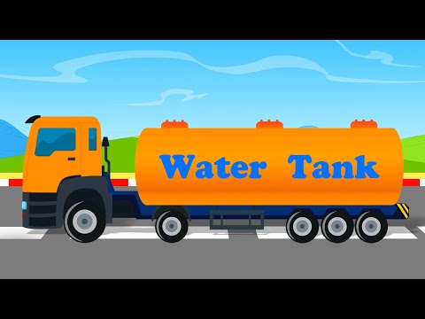 Let's Build Water Tanker and Learn Its Uses with Cartoon Video for Kids