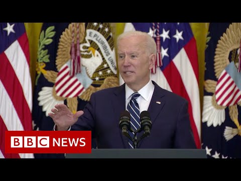 Biden Gives First Press Conference Bbc News