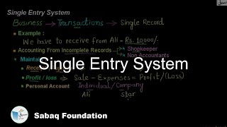 Single Entry System