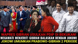 WAPRES GIBRAN DUKUNG PDIP DIBEKUKAN ! MEGAWATI MENJERIT GIBRAN BALAS DENDAM JOKOWI! GIBRAN 2 PERIODE