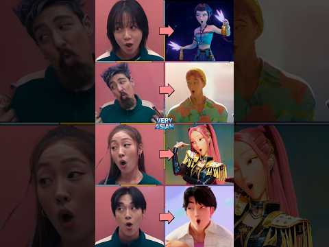 Squid Game & Kpop Demon HUNTERS Singing "Pokedence" #kpopdemonhenters #squidgame