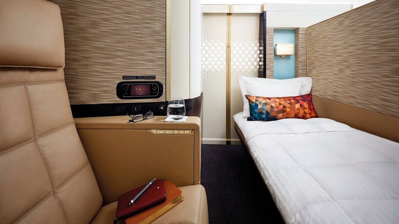 Etihad airways a380 first class apartment from paris to abu dhabi (amazing)