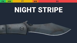 Navaja Knife Night Stripe Wear Preview