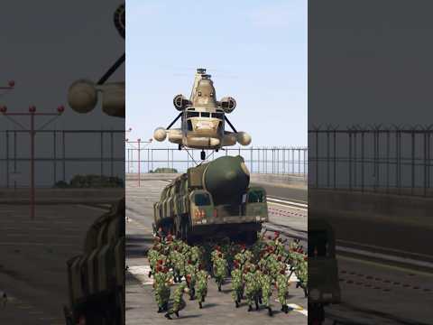 Lots Of Iranian Powerful Soldiers Jump Over A Cargo Helicopters To A Heavy Entery In Israel Gta-5