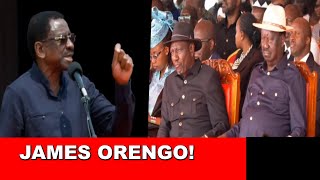 Finally James Orengo breaks silence after ditching ODM. Listen what he said infront of Ruto & Raila!