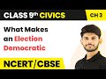 लोकतांत्रिक चुनाव की विशेषताएँ