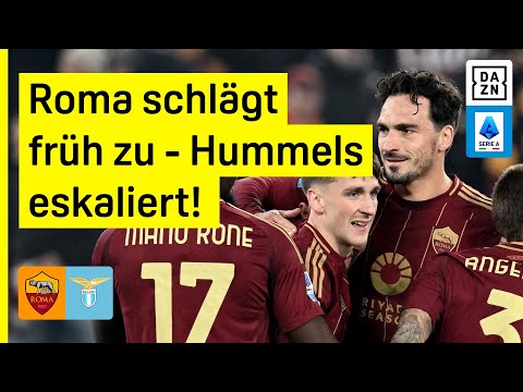 Heißes Derby in der Hauptstadt: Saelemaekers liefert ab! AS Rom - Lazio | Serie A | DAZN Highlights