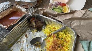 Lamb and salad