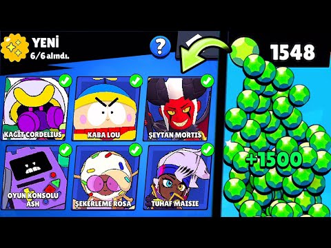 YENİ KOSTÜMLER için 1500 ELMAS SATIN ALDIM🔥 Brawl Stars