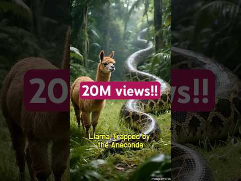 Llama Trapped by the Anaconda 아나콘다에 갇힌 라마