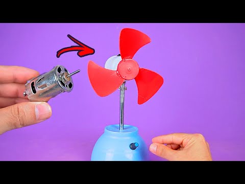 Crea un Mini Ventilador con Materiales y Gadgets Reciclados