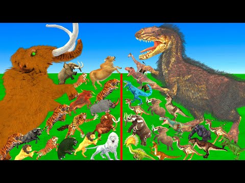 Animal Epic Battle - Wild Animals Vs Dinosaurs vs Prehistoric Mammals Animal Revolt Battle Simulator