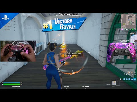 PS5 PRO DualSense Controller ASMR 😴 Handcam Fortnite Tilted Zone Wars Gameplay 🎮 (4K 120FPS)