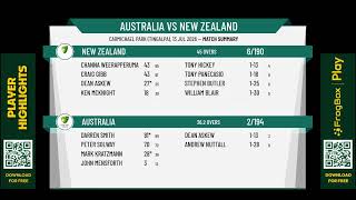 Australia v New Zealand