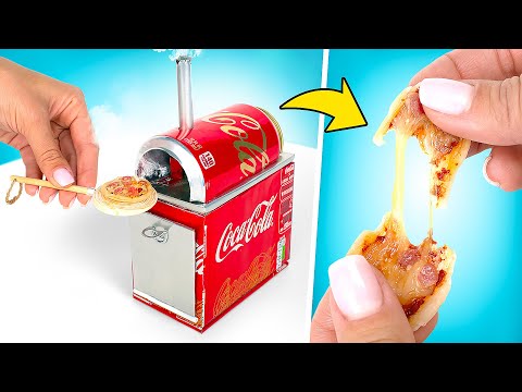 DIY mini four à pizza à partir de canettes de soda 🥤🍕 Recettes faciles, amusantes et délicieuses !