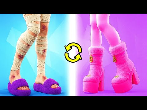 Poor Barbie Gets a Rich Makeover! 💅 From Messy to Stunning Doll Queen