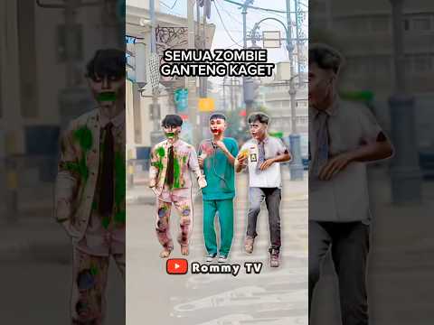 SEMUA ZOMBIE GANTENG KAGET!! Prank Klakson Bus Telolet #shorts #basuri