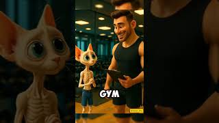 They Laughed at This Cat Couple’s Body… Until the Glow-Up 💪 #CatLove #Transformation #NeverGiveUp