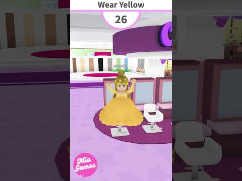 ROBLOX PERO SÓLO PUEDES VESTIRTE DE UN COLOR *AMARILLO* 💛 #parati #roblox #viral #shorts