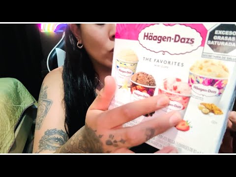 ASMR EN ESPAÑOL | PROBANDO POR PRIMERA VEZ ESTOS DELICIOSOS HELADOS 🤤