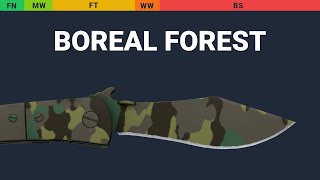 Navaja Knife Boreal Forest Wear Preview