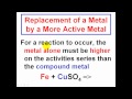 Single Replacement Reactions and Activity Series