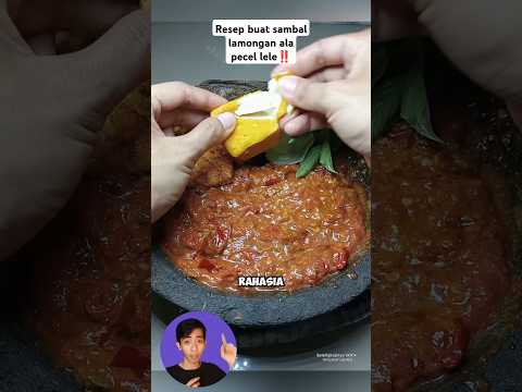 Cara membuat sambal lamongan ala-ala pedagang pecel lele #shorts #tips #masakan