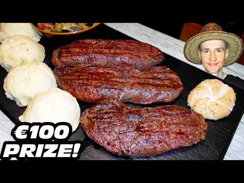 €100 "INDOMITABLE BUFFALO BILL" STEAK CHALLENGE IN TENERIFE, CANARY ISLANDS | Steel Rod Radim