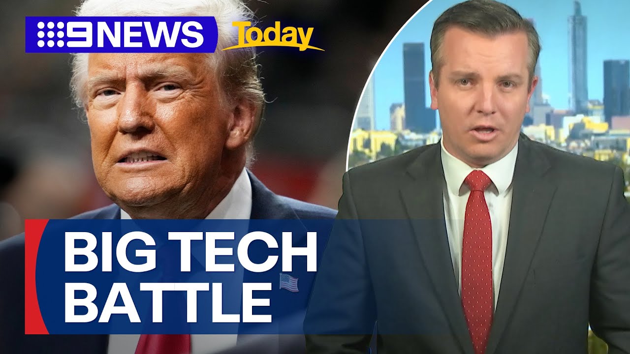 Calls for Trump to target Australia over tech laws | 9 News Australia
