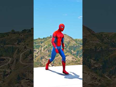 GTA 5 Epic WaterSlide Ragdolls | Spider-Man vs Hulk and Squid Game Jumps/Fails ep.212 #shorts