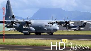August 17, 2026: USMC's KC-130J reg 16-7983 as SUMO 92 seen departing from Tahiti