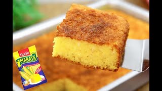 BOLO  DE FLOCÃO, SIMPLES E SABOROSO!