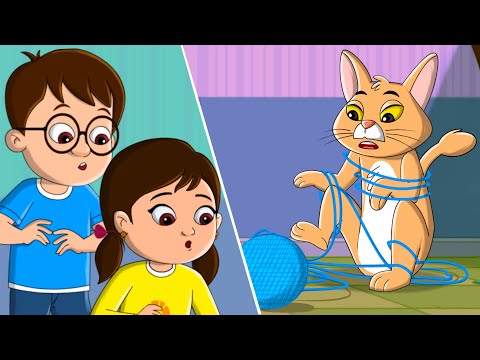 Meow Meow Karti Hai Billi + More Hindi Rhymes | म्याऊ म्याऊ | FunForKidsTV - Hindi Rhymes