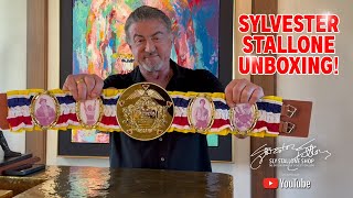 Sylvester Stallone Unboxing Sly Stallone Shop Rocky Balboa Legacy Heavyweight Championship Belt