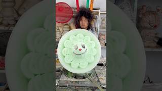 Light-colored cotton candy art modeling