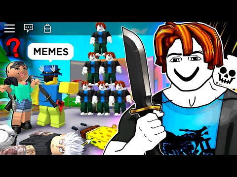 ROBLOX Murder Mystery 2 BACON Funny Moments 3 (MEMES)