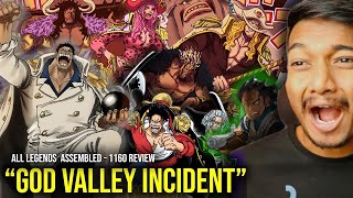 ALL LEGENDS ASSEMBLED IN GOD VALLEY🫨 | Xebec, Roger, Garp, Dragon | One Piece Chapter 1160 in Hindi